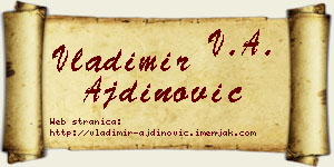 Vladimir Ajdinović vizit kartica